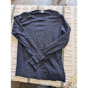 NWT J Crew Factory Teddie Lightweight Sweater M Navy Blue Long Sleeve Fine Knit